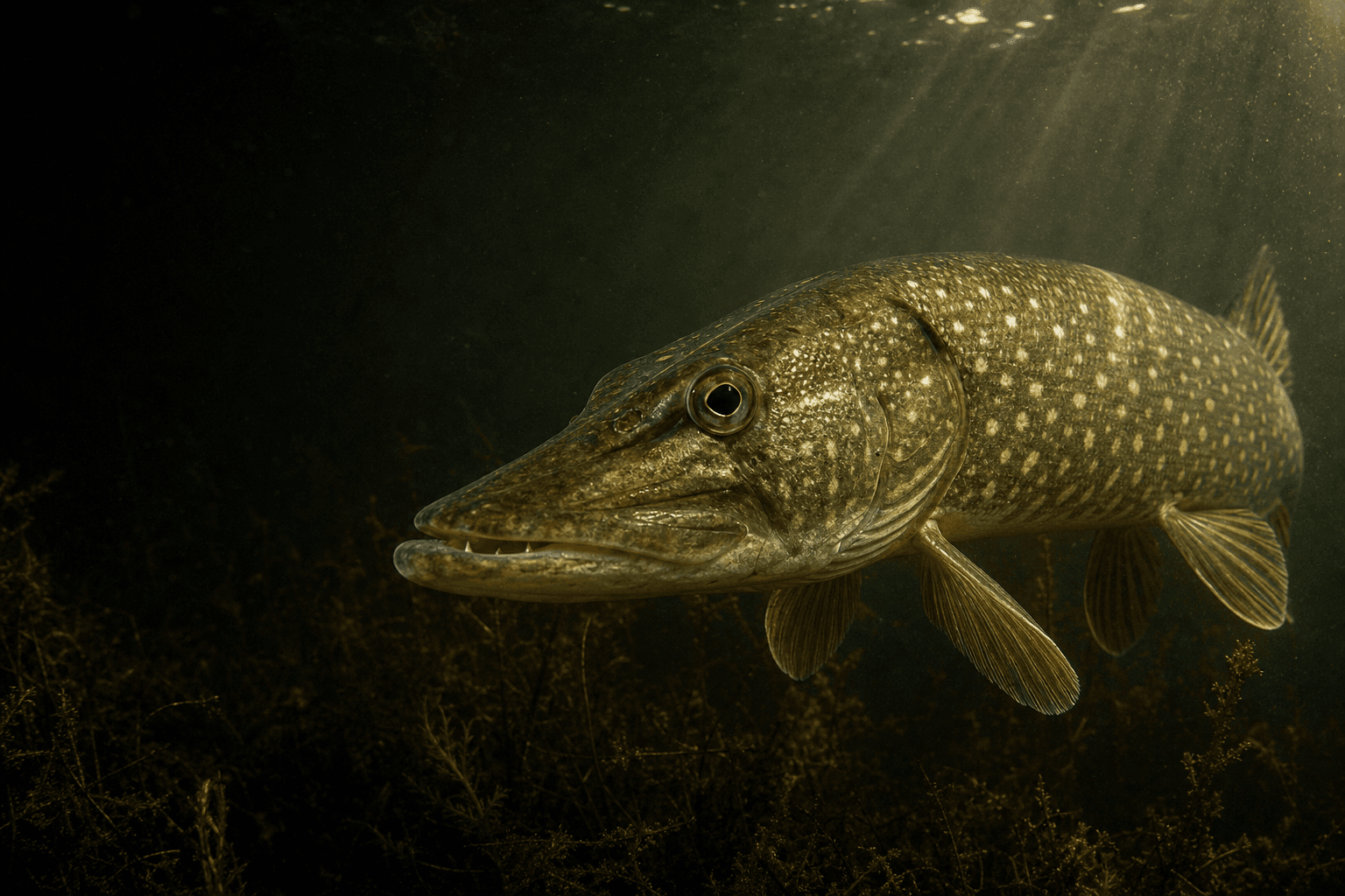AG Fishing-beten mot mörk bakgrund
